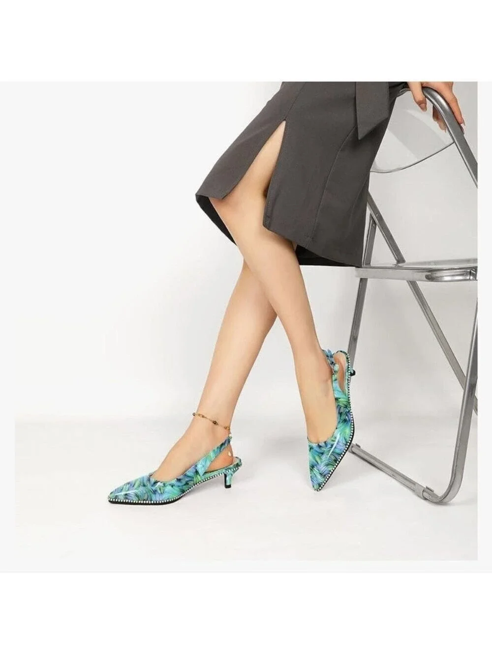Women's Slingback Kitten Heel Size 7.5